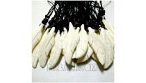 men's necklaces pendants feather hand carving