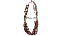 multi strand beaded necklace fashion bali design