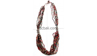 multi strand beaded necklace fashion bali design