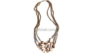 triangle layers shells beading necklaces charming