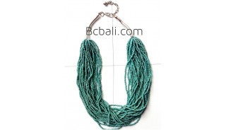 turquoise fashion bead necklace multiple layer design 2015