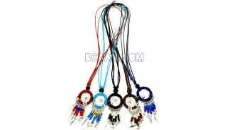 beaded pendant dream catcher necklace Indian style