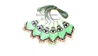 evil eyes pendant necklaces crystal bead miyuki fashion