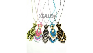 new 5 color miyuki crystal pendant necklaces string long 