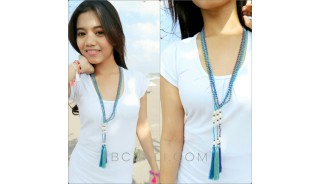 fashion necklaces tassels crystal beads with pearls bali