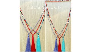 phyrus beads crystal tassels necklaces pendants 