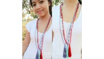phyrus beads crystal tassels necklaces pendants 