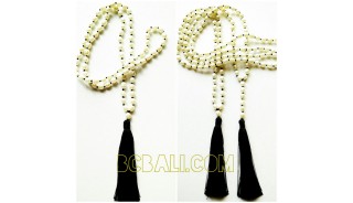 full pearls shells necklaces tassels organic