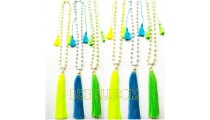 triple tassels pendant necklaces pearls fresh pearls