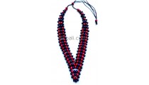 bali necklace ethnic design made by wooden