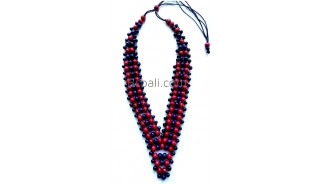 bali necklace ethnic design made by wooden