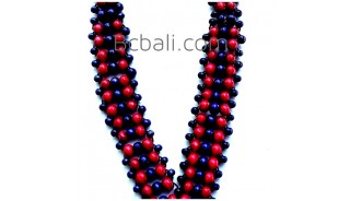 bali necklace ethnic design made by wooden