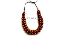 solid wood seeds beaded choker necklaces ethnic handmade