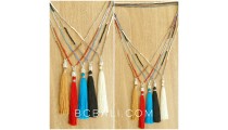 budha pendant tassels necklaces beads stoper