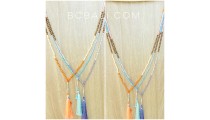 crystal bead handmade tassels tree color