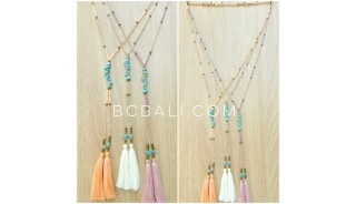 new tassels designs turquoise stoper beading