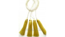 bali tassels necklaces beads crhome metal pendant