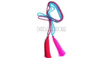 beading stone necklaces tassels pendant long