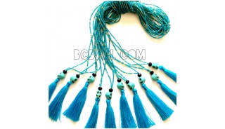 beads tassel necklaces pendant skull fashion
