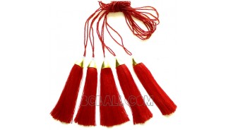 golden chrome tassel necklaces pendant beads