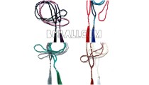 8 color necklaces tassel bead metalic crystal
