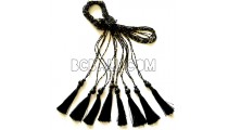 tassel necklaces small bead skull pendant