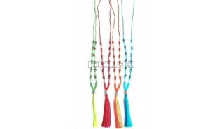 yoga necklaces budha tassel pendant beads