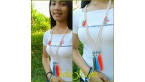 fashion necklaces tassels pendant beading bali