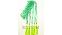 beading necklace tassels crystal bali fashion