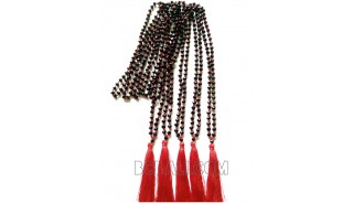 crystal beading necklaces tassels mono color