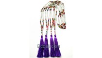 tassels necklaces beads handmade