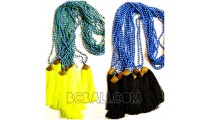 bali tassels necklaces stone beading handmade