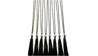 beaded crystal tassels pendants necklaces trend