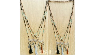 bali beads charms pendant tassels necklaces bronze 