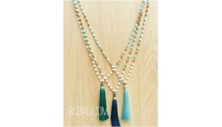 bali handmade necklaces tassels pendant design