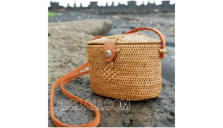 hand woven ata grass rattan balinese bags handmade small