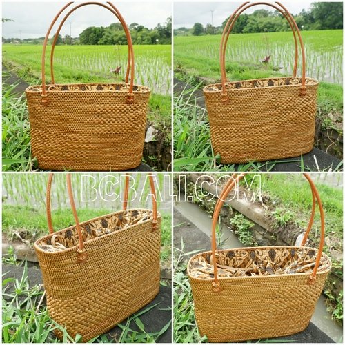 handbags ata grass rattan handle leather handmade bali handbags ata