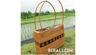 women ladies handbag from grass straw hand woven 