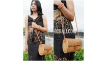 women handbag rattan hand woven ata bali full handmade ethnic design