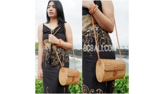 women handbag rattan hand woven ata bali full handmade ethnic design