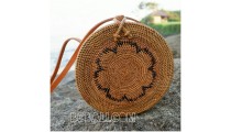 ata rattan hand woven handbags around motif ethnic bali design 