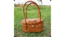 coin purses bag small rattan handwoven unique design