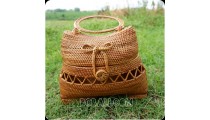 handbag rattan hand woven ata grass balinese natural design