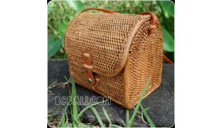 ladies handbag handmade ethnic style rattan ata hand woven 