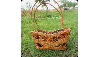 unique design balinese rattan ata handbag handmade bali style
