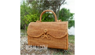 natural ata grass rattan handbag balinese full handmade