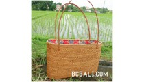 rattan grass ata balinese handbag design full handmade ethnic style