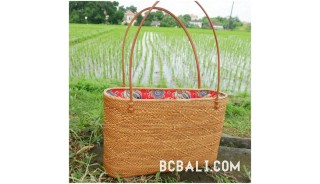 rattan grass ata balinese handbag design full handmade ethnic style