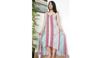 bali clothing long dress sleeveless fashion handmade hand printing