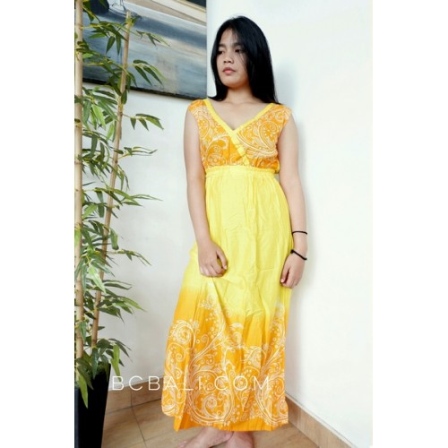 rayon long frock design